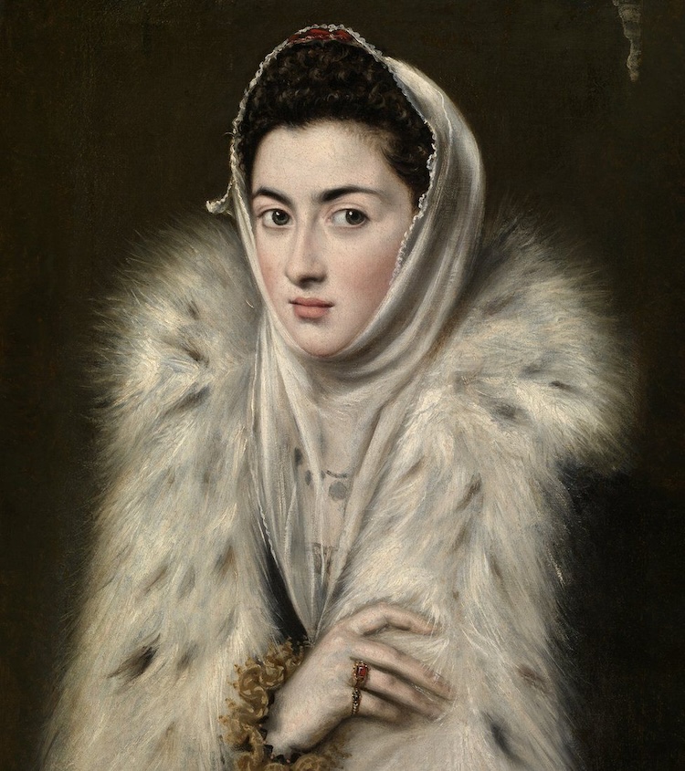 A Lady in a Fur Wrap, 1577-80 by El Greco