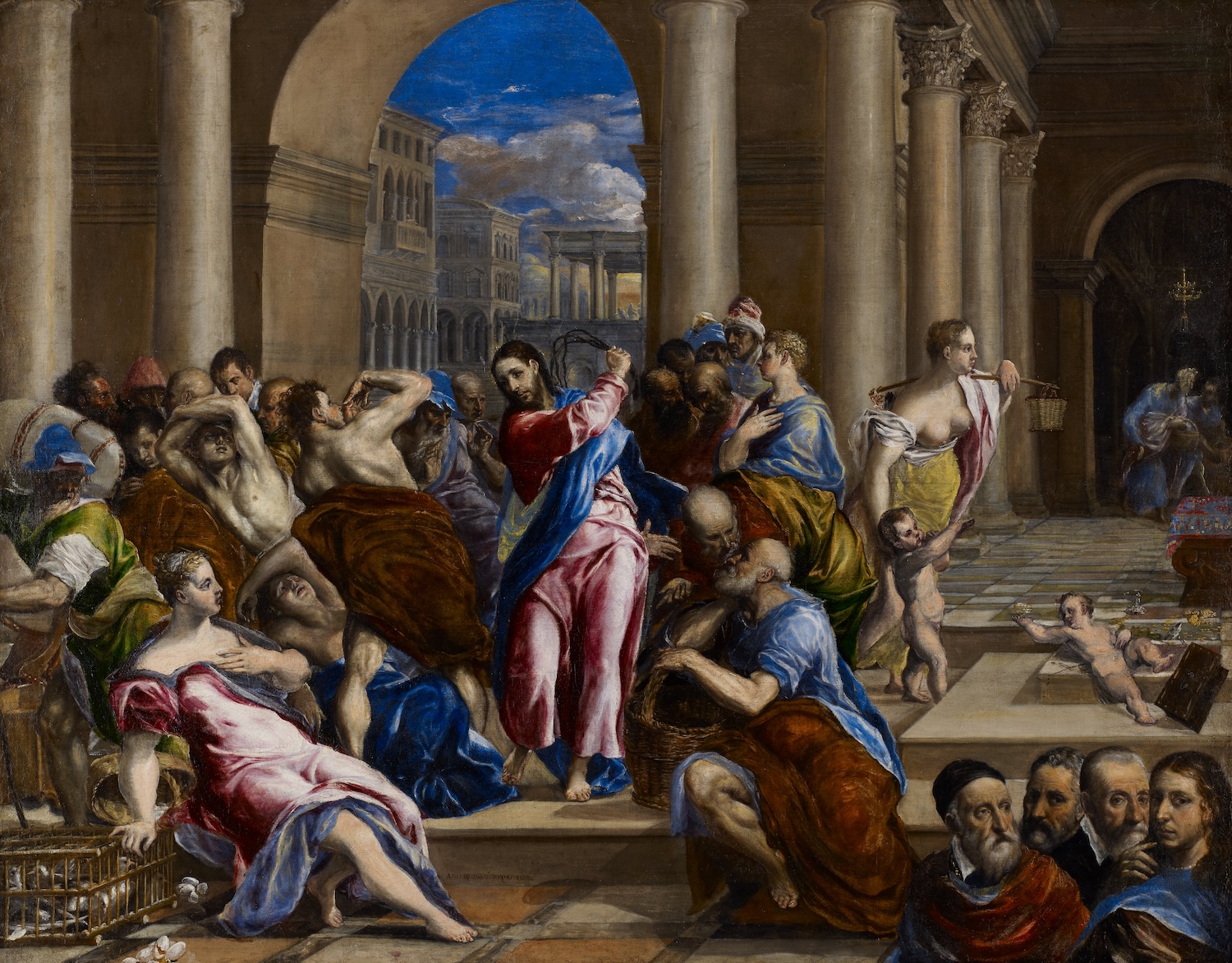 Cleansing of the Temple, 1584-94 by El Greco
