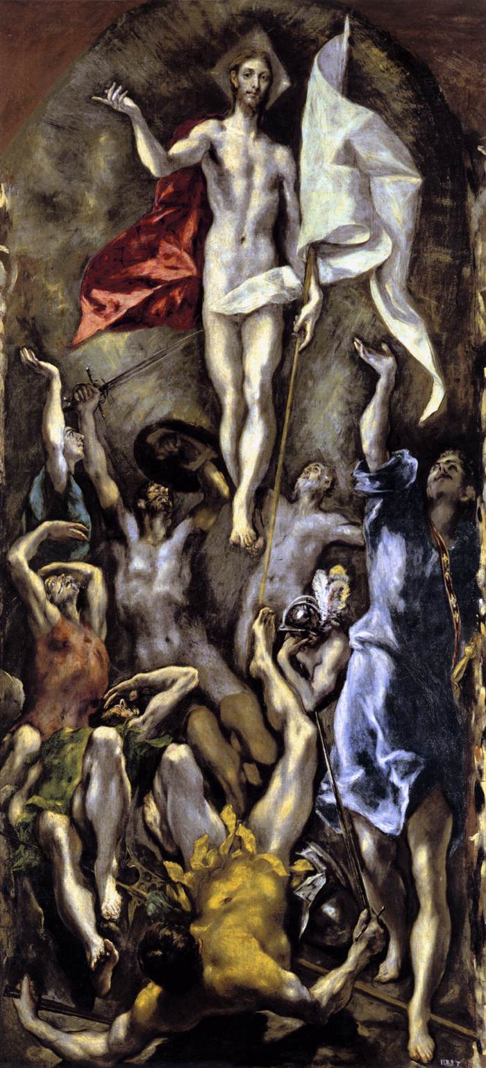Resurrection, 1584-94 by El Greco