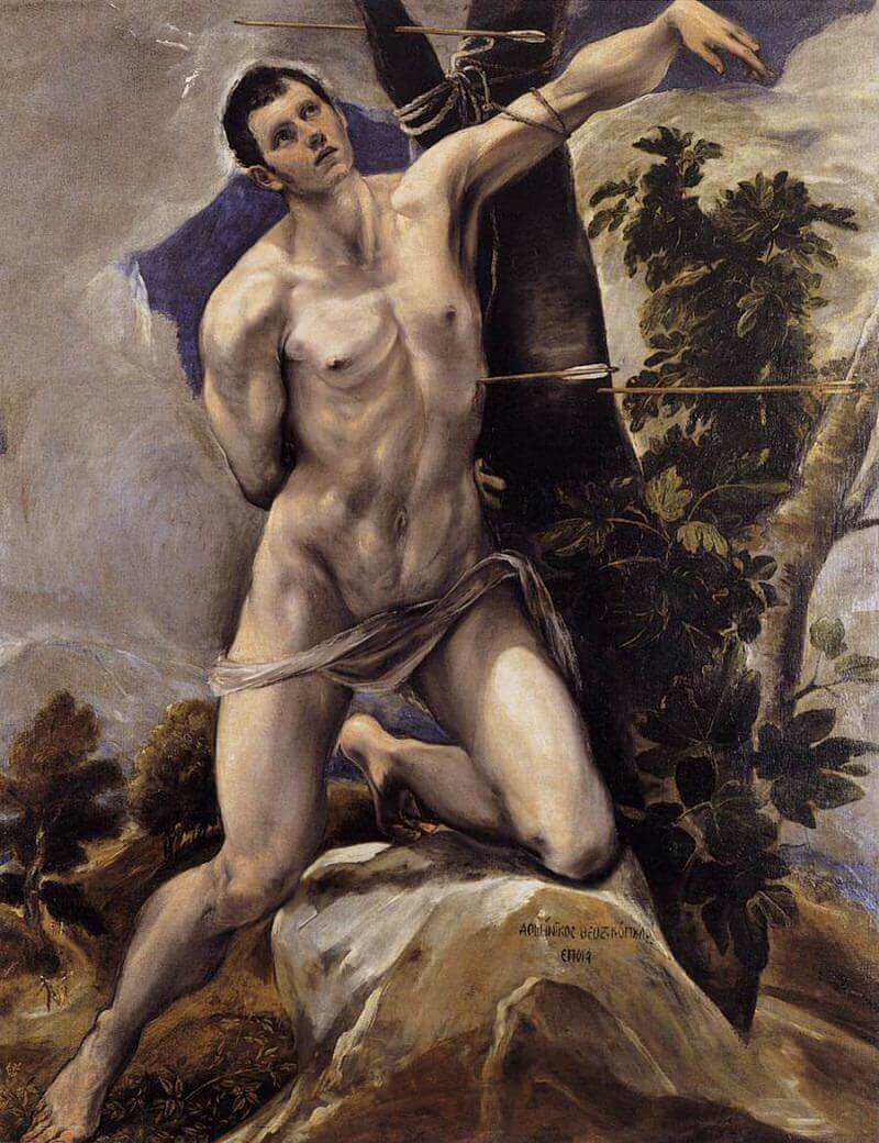 Saint Sebastian, 1577-1578 by El Greco