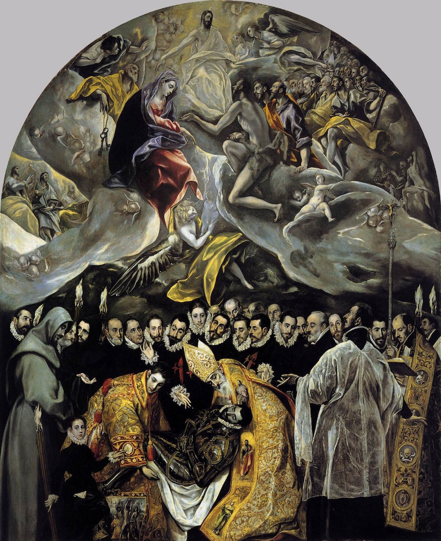 The Burial of the Count of Orgaz, 1586 by El Greco